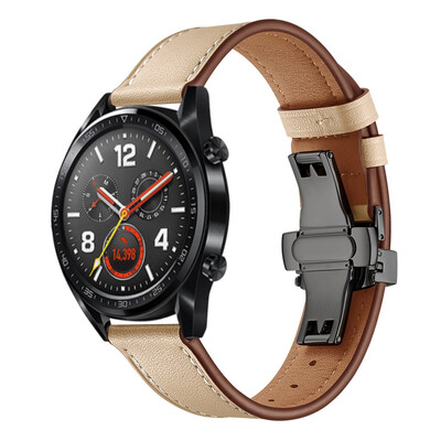 〖Follure〗Black Butterfly buckle Leather Wrist Watch Strap Band For Huawei GT Watch 22mm
〖Follure〗Black Butterfly buckle Leather Wrist Watch Strap Band For Huawei GT Watch 22mm
