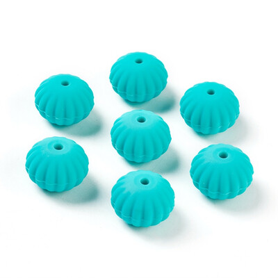 Food Grade Environmental Silicone Beads Chewing Beads For Teethers DIY Nursing Necklaces Making Rondelle DarkTurquoise 18x13
Food Grade Environmental Silicone Beads Chewing Beads For Teethers DIY Nursing Necklaces Making Rondelle DarkTurquoise 18x13