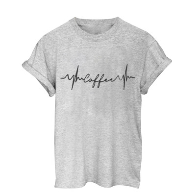 Women Round Collar Summer ECG Pattern Print Loose Short Sleeve Casual Simple Wild T-Shirt
Women Round Collar Summer ECG Pattern Print Loose Short Sleeve Casual Simple Wild T-Shirt