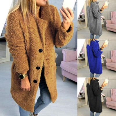 Womens Winter Warm Fleece Fur Cardigan Jacket Fluffy Coat Sweater Outerwear 
Womens Winter Warm Fleece Fur Cardigan Jacket Fluffy Coat Sweater Outerwear