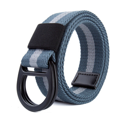 Trend new stripe color Unisex belt Double ring buckle canvas Men belt fashion casual youth student belt
Trend new stripe color Unisex belt Double ring buckle canvas Men belt fashion casual youth student belt