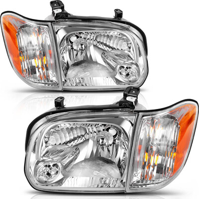Headlight Assembly for 05 06 Toyota Tundra Double Cab 05 06 07 Sequoia Headlamp Replacement Chrome Housing Clear Lens
Headlight Assembly for 05 06 Toyota Tundra Double Cab 05 06 07 Sequoia Headlamp Replacement Chrome Housing Clear Lens