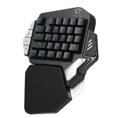 Delux T9X Mechanical Wired Gaming Keyboard One Single Hand Game Keyboard RGB LED Backlit Ergonomic with Full Macro Programmable Ke
Delux T9X Mechanical Wired Gaming Keyboard One Single Hand Game Keyboard RGB LED Backlit Ergonomic with Full Macro Programmable Ke