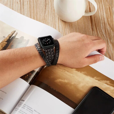 〖Follure〗Double Tour Leather Accessory Band Replacement Bracelet For Apple Watch 42mm BK
〖Follure〗Double Tour Leather Accessory Band Replacement Bracelet For Apple Watch 42mm BK