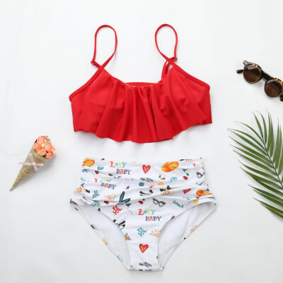 Saidsome Women Two Pieces Bathing Suits Top Ruffled With High Waisted Bottom Bikini Set
Saidsome Women Two Pieces Bathing Suits Top Ruffled With High Waisted Bottom Bikini Set