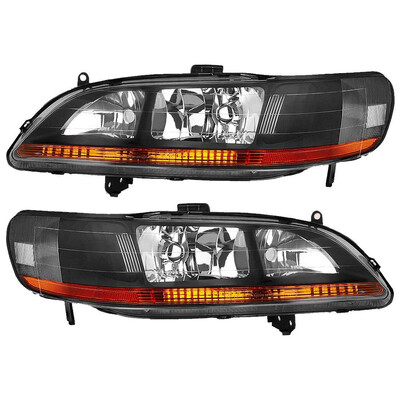 For 98 99 00 01 02 Honda Accord 2-Door 4-Door Headlight Assembly Replacement Black Housing Amber Reflector
For 98 99 00 01 02 Honda Accord 2-Door 4-Door Headlight Assembly Replacement Black Housing Amber Reflector