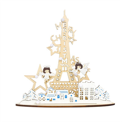Tailored Christmas Ornaments Creative Angel Tower Wooden Painted DIY Home Decoration
Tailored Christmas Ornaments Creative Angel Tower Wooden Painted DIY Home Decoration