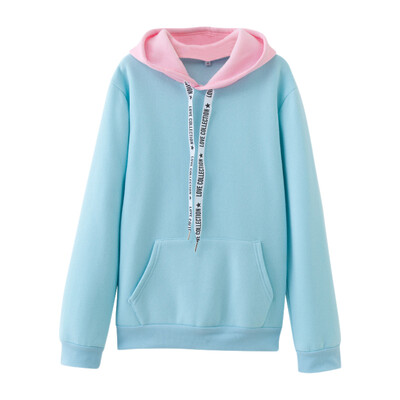 Women Trend Pocket Hoodies Sweatshirts Fashion Warm Solid Patchwork Pullover Loose Long Sleeve Ladies Hoodie
Women Trend Pocket Hoodies Sweatshirts Fashion Warm Solid Patchwork Pullover Loose Long Sleeve Ladies Hoodie