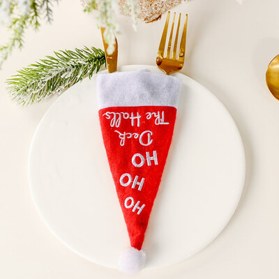 Christmas Decorative Tableware Fork Set Christmas Hat Storage Tool Cloth Tableware Cover Christmas Decor Knife Fork Set
Christmas Decorative Tableware Fork Set Christmas Hat Storage Tool Cloth Tableware Cover Christmas Decor Knife Fork Set