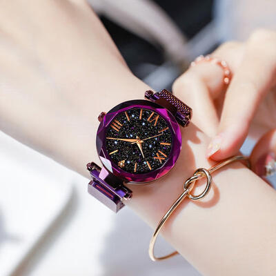 Fashion Ladies Starry Sky Watches Megnetic Mesh Band Stainless Steel Quartz Wristwatch Women Luxury Elegant Watch Rose Clock
Fashion Ladies Starry Sky Watches Megnetic Mesh Band Stainless Steel Quartz Wristwatch Women Luxury Elegant Watch Rose Clock