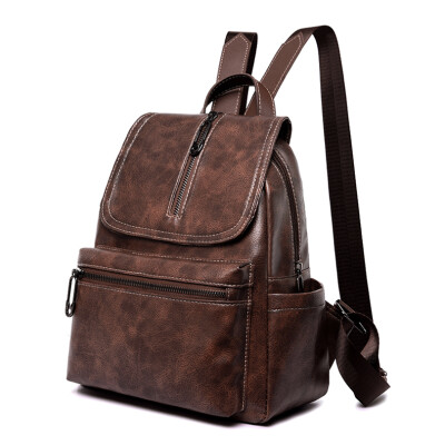Retro leather shoulder bag womens large capacity soft leather travel bag street shooting Korean small backpack fashion
Retro leather shoulder bag womens large capacity soft leather travel bag street shooting Korean small backpack fashion