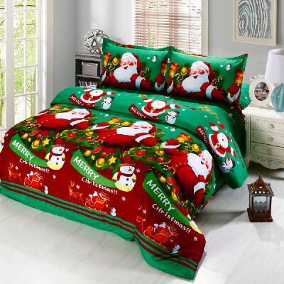 4pcs Polyester Fiber 3D Printed Cartoon Merry Christmas Gift Santa Claus Deep Pocket Bedding Set Bedclothes Cover Bed Sheet 2 Pill
4pcs Polyester Fiber 3D Printed Cartoon Merry Christmas Gift Santa Claus Deep Pocket Bedding Set Bedclothes Cover Bed Sheet 2 Pill