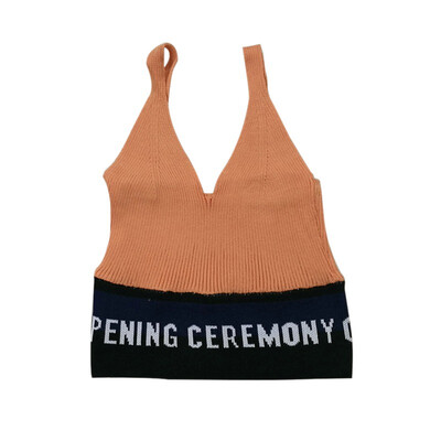 Women Crop Top Letter Print Summer Top Women Camisole Sexy Sleeveless Slim Low Chest V Neck Roupas Femininas
Women Crop Top Letter Print Summer Top Women Camisole Sexy Sleeveless Slim Low Chest V Neck Roupas Femininas