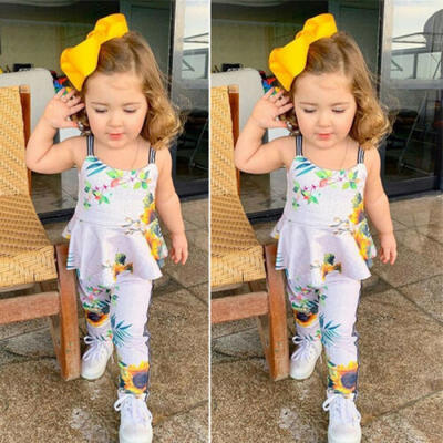 US Toddler Kid Baby Girl Floral Sling Tops Long Pants Sunflower Outfits Clothes
US Toddler Kid Baby Girl Floral Sling Tops Long Pants Sunflower Outfits Clothes