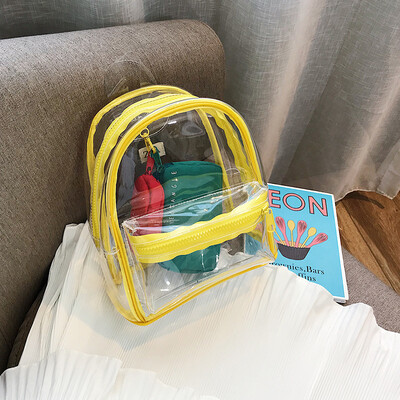 2019 new small bag female literary temperament backpack personality transparent child bag casual simple handbag
2019 new small bag female literary temperament backpack personality transparent child bag casual simple handbag