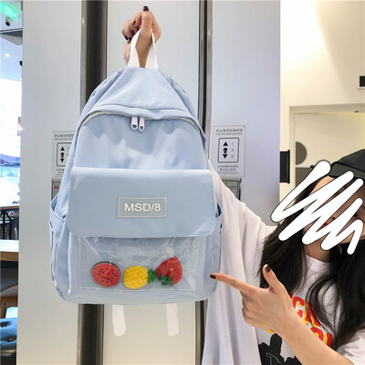 Insfeng schoolbag female Korean version high school backpack college students junior high school girls shoulder bag
Insfeng schoolbag female Korean version high school backpack college students junior high school girls shoulder bag