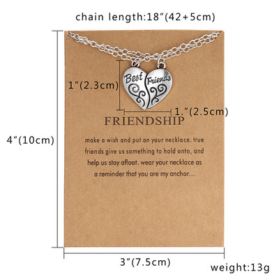 Friendship Card Couple Necklace for Women&Men 2pcs LOVE YOU Broken Heart Pendant Paired Necklace Valentines Day Gift
Friendship Card Couple Necklace for Women&Men 2pcs LOVE YOU Broken Heart Pendant Paired Necklace Valentines Day Gift