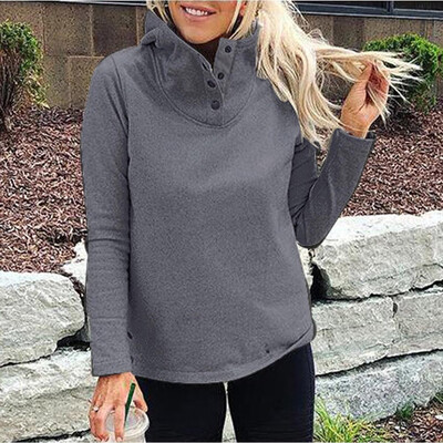 Starmoon Women Solid Stand Collar Full Sleeve Warm Button Outwears Sweatshirt Blouse
Starmoon Women Solid Stand Collar Full Sleeve Warm Button Outwears Sweatshirt Blouse