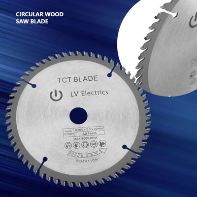 Greensen 165mm Silver TCT Circular Saw Blade for Wood Cutting 60 Teeth 1Pcs Reduction Rings
Greensen 165mm Silver TCT Circular Saw Blade for Wood Cutting 60 Teeth 1Pcs Reduction Rings