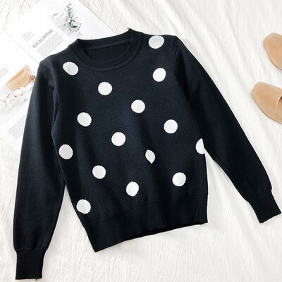 Women Sweater 2019 New Autumn Winter Warm Long Sleeve Knitted Sweaters Pullover Dot Jumper Female Casual Pull Femme jersey mujer
Women Sweater 2019 New Autumn Winter Warm Long Sleeve Knitted Sweaters Pullover Dot Jumper Female Casual Pull Femme jersey mujer