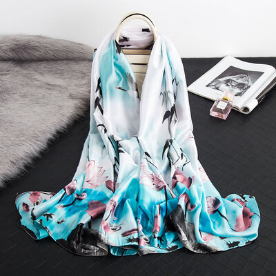 Spring&autumn new womens high-end simulation silk scarf summer sunscreen silk scarf beach towel Korean version of the dual-use shawl
Spring&autumn new womens high-end simulation silk scarf summer sunscreen silk scarf beach towel Korean version of the dual-use shawl
