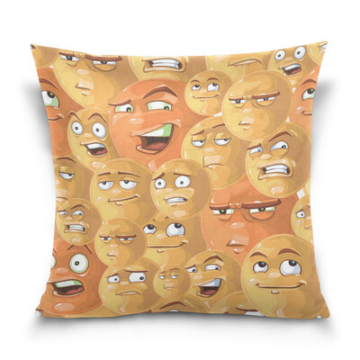 ALAZA Throw Pillow Cover 16 X 16 inch Cushion Cover with Emoticons Printed Pillowcase
ALAZA Throw Pillow Cover 16 X 16 inch Cushion Cover with Emoticons Printed Pillowcase
