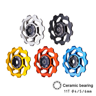 11T MTB Bicycle Rear Derailleur Jockey Wheel Ceramic Bearing Pulley Road Bike Guide Roller 4mm 5mm 6mm
11T MTB Bicycle Rear Derailleur Jockey Wheel Ceramic Bearing Pulley Road Bike Guide Roller 4mm 5mm 6mm