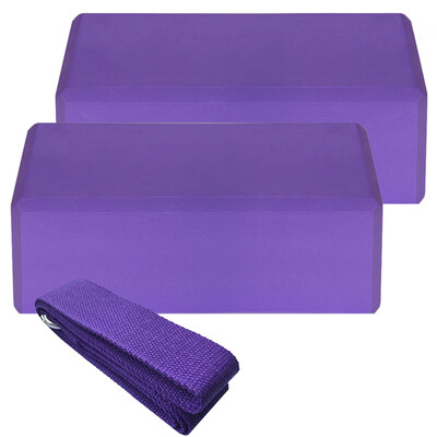 2pcs EVA Yoga Blocks 1pcs Cotton Yoga Strap Stability Blocks Yoga Strap Set for Yoga Pilates Meditation
2pcs EVA Yoga Blocks 1pcs Cotton Yoga Strap Stability Blocks Yoga Strap Set for Yoga Pilates Meditation