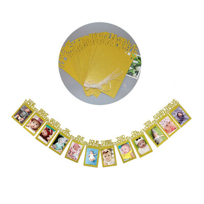 FUNNYBUNNY 12 Months Photo Frame Banner First Happy Birthday Decorations 1st Baby Boy Girl My 1 One Year Party Supplies
FUNNYBUNNY 12 Months Photo Frame Banner First Happy Birthday Decorations 1st Baby Boy Girl My 1 One Year Party Supplies