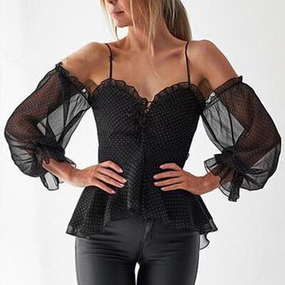 Nomeni Fashion Women Sexy Dot Bandage Lace-up Long Sleeve Camisole Blouse T-shirt Tops
Nomeni Fashion Women Sexy Dot Bandage Lace-up Long Sleeve Camisole Blouse T-shirt Tops