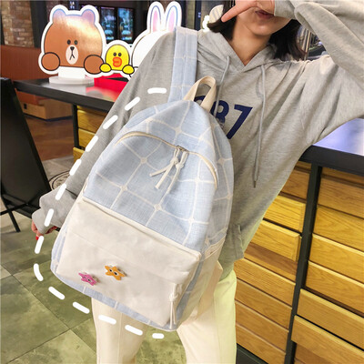 Ins bag female college students shoulder bag Korean high school girl lattice campus small fresh backpack
Ins bag female college students shoulder bag Korean high school girl lattice campus small fresh backpack