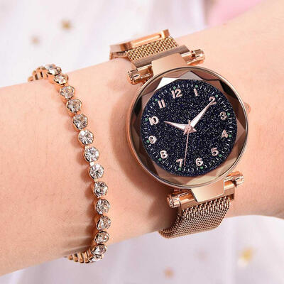 Luxury Luminous Women Watches Starry Sky Magnetic Female Wristwatch Numerical Rhinestone Clock relogio feminino montre femme
Luxury Luminous Women Watches Starry Sky Magnetic Female Wristwatch Numerical Rhinestone Clock relogio feminino montre femme