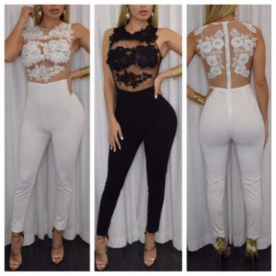 Fashion Women Perspective Sleeveless Summer Bodycon Jumpsuit Romper Trousers Long Pants HOT
Fashion Women Perspective Sleeveless Summer Bodycon Jumpsuit Romper Trousers Long Pants HOT