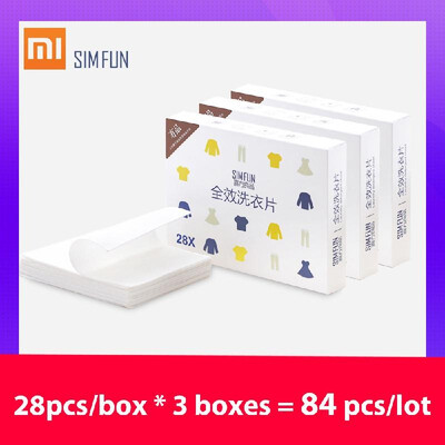84pcslot Xiaomi SIMFUN Laundry Tablets Cleaning Fragrance Clothes Washing Liquid Paper Deep Cleaning Washing Powder Softener Wash
84pcslot Xiaomi SIMFUN Laundry Tablets Cleaning Fragrance Clothes Washing Liquid Paper Deep Cleaning Washing Powder Softener Wash