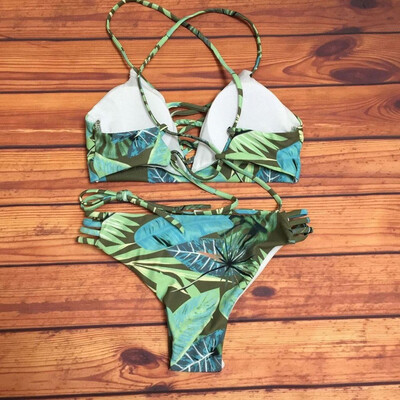 Roseonmyhand Sexy Retro Tropical Floral Palm Leaf Bikini Bathing Suit Swimsuit Women Swimwear
Roseonmyhand Sexy Retro Tropical Floral Palm Leaf Bikini Bathing Suit Swimsuit Women Swimwear