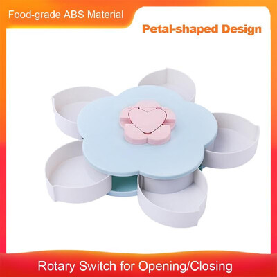 Snack Box Candy Plate Petal-Shaped Rotating Candy Box Snack Tray Dried Fruit Plate Storage Organizer with Mobile Phone Holder
Snack Box Candy Plate Petal-Shaped Rotating Candy Box Snack Tray Dried Fruit Plate Storage Organizer with Mobile Phone Holder