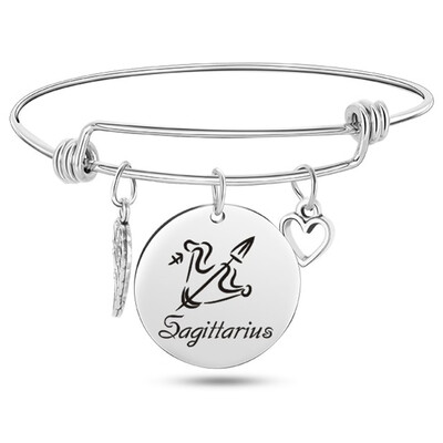 12 Constellation Wire Stainless Steel Bracelet Birthstone Bangle Bracelets Charm Bracelet
12 Constellation Wire Stainless Steel Bracelet Birthstone Bangle Bracelets Charm Bracelet