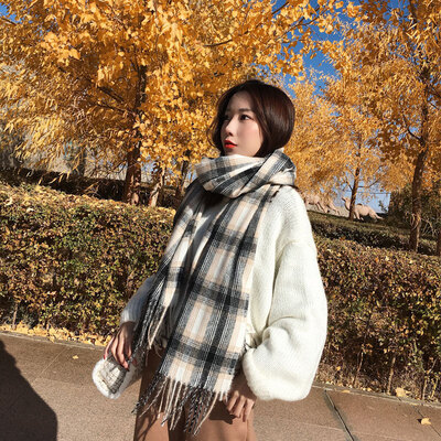 Scarf female autumn&winter Korean students imitation cashmere shawl long British thousand bird plaid warm scarf dual-use
Scarf female autumn&winter Korean students imitation cashmere shawl long British thousand bird plaid warm scarf dual-use