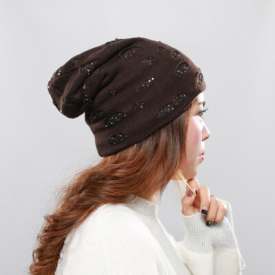 Tailored Men And Women Autumn Winter Sequin Knitted Hats Indoor Plus Warm Wool Knit Caps
Tailored Men And Women Autumn Winter Sequin Knitted Hats Indoor Plus Warm Wool Knit Caps