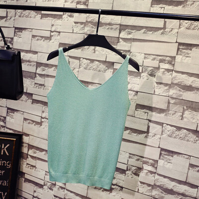 Women Casual Sleeveless Solid Color Tank Tops Simple Sexy V-Neck Spaghetti Strap Slim Tops Female Thin Camisole Top 9 Colors
Women Casual Sleeveless Solid Color Tank Tops Simple Sexy V-Neck Spaghetti Strap Slim Tops Female Thin Camisole Top 9 Colors