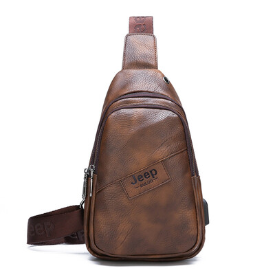 New mens bag Mens casual soft leather chest bag diagonal travel usb headphones line small backpack
New mens bag Mens casual soft leather chest bag diagonal travel usb headphones line small backpack