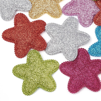Glitter PU Patches with Non Woven Fabric Back&Sponge Inside Star Mixed Color 62x65x5mm
Glitter PU Patches with Non Woven Fabric Back&Sponge Inside Star Mixed Color 62x65x5mm