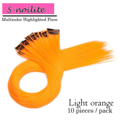 Colored Party Highlights Straight Hair Clip Extensions Heat-Resistant Synthetic Hair Extensions in Multiple Colors
Colored Party Highlights Straight Hair Clip Extensions Heat-Resistant Synthetic Hair Extensions in Multiple Colors