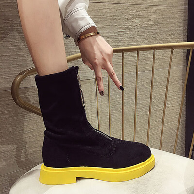 Retro Martin Boots Female British Wind Autumn Handsome Ins Tidal Front Zipper Shoes All Ride Motorcycle Boots
Retro Martin Boots Female British Wind Autumn Handsome Ins Tidal Front Zipper Shoes All Ride Motorcycle Boots
