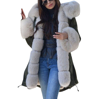 Toponeto Womens Long Sleeves Faux Fur Coat Winter Jacket Parka Hooded Fishtail Overcoat
Toponeto Womens Long Sleeves Faux Fur Coat Winter Jacket Parka Hooded Fishtail Overcoat