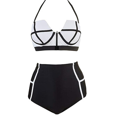 Roseonmyhand Women Colorful High Waist Vintage Beach Padded Bra Suit Surfing Swimwear
Roseonmyhand Women Colorful High Waist Vintage Beach Padded Bra Suit Surfing Swimwear