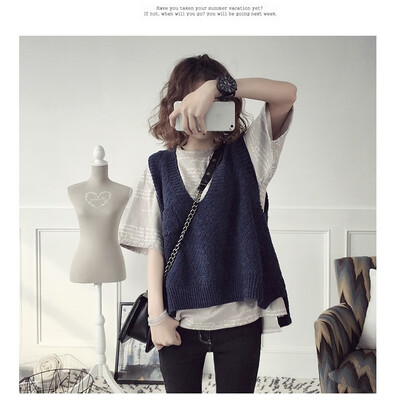 2018 spring&autumn 2018 Korea new loose short knitted vest women fashion trend clothes pullover women vest
2018 spring&autumn 2018 Korea new loose short knitted vest women fashion trend clothes pullover women vest