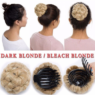 Elegant Chignon Clip in Hair Bun Extension Donut Claw Jaw Updo Synthetic Combs Curly Weave Hair Scrunchies
Elegant Chignon Clip in Hair Bun Extension Donut Claw Jaw Updo Synthetic Combs Curly Weave Hair Scrunchies