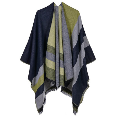 Fashion Women Winter Poncho Striped Print Pattern Scarf Thick Warm Shawl Vintage Casual Pashmina Cloak Outerwear
Fashion Women Winter Poncho Striped Print Pattern Scarf Thick Warm Shawl Vintage Casual Pashmina Cloak Outerwear