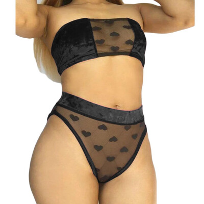 Toponeto New Sexy Underwear Women Bra Brief Set Velvet Love Pattern Lingerie Sleepwear
Toponeto New Sexy Underwear Women Bra Brief Set Velvet Love Pattern Lingerie Sleepwear